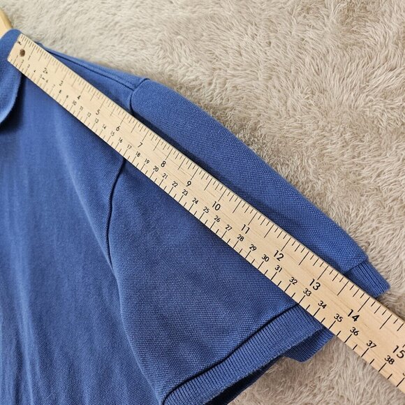 Gap All Day Pique Polo Shirt Golf Blue Outdoor Short Sleeve Men's Size M Casual - Picture 6 of 10